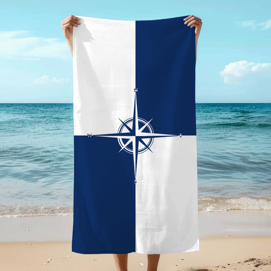 Compass Beach Towel