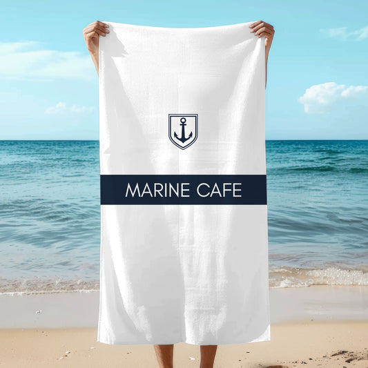 Nautical Beach Towel - Personalized with Your Boat Name