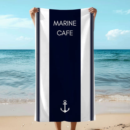 Personalized Anchor Beach Towel
