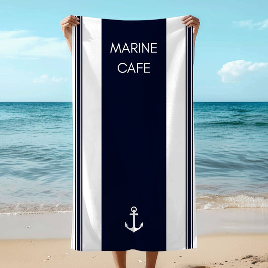 Personalized Anchor Beach Towel