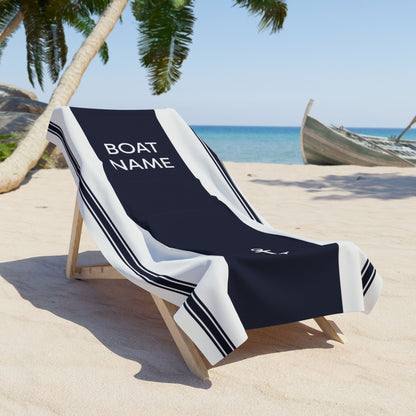 Personalized Anchor Beach Towel