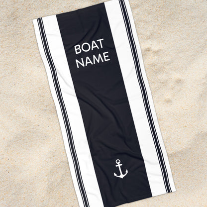 Personalized Anchor Beach Towel