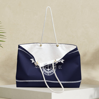 Personalized Nautical Weekender Tote Bag