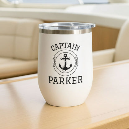 Personalized Wine Tumbler - Stainless Steel 12oz