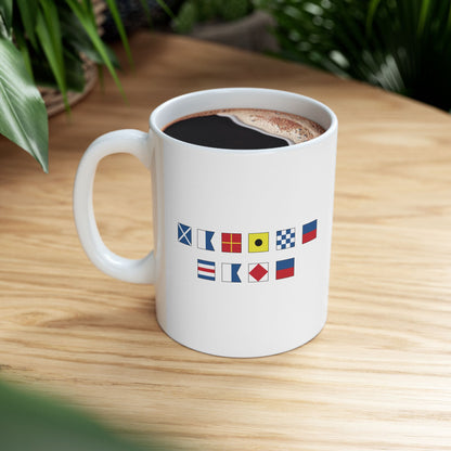 Nautical Flags Ceramic Mug 11oz