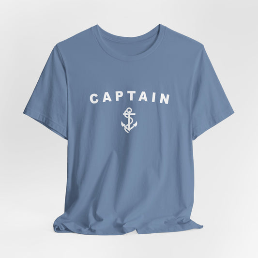 Captain T-shirt with Nautical Anchor