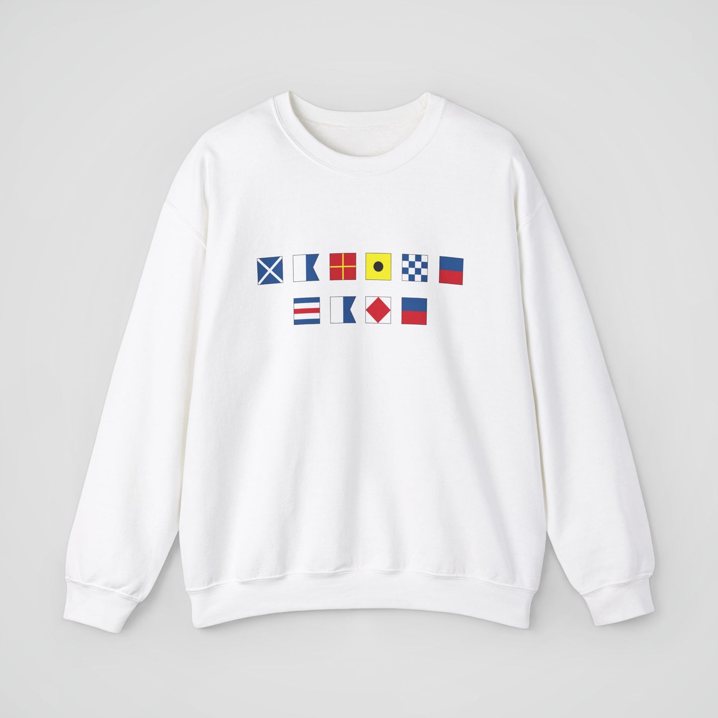 Personalized Nautical Flags Sweatshirt