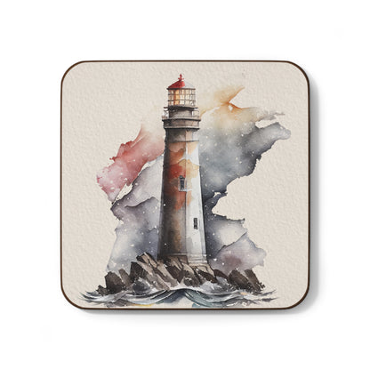 Lighthouse Coaster - Set of 4 (Hardboard Back)