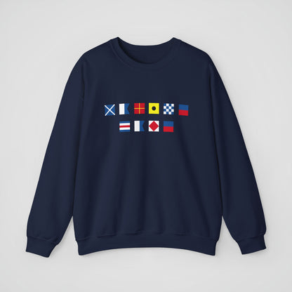 Personalized Nautical Flags Sweatshirt