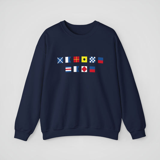 Personalized Nautical Flags Sweatshirt