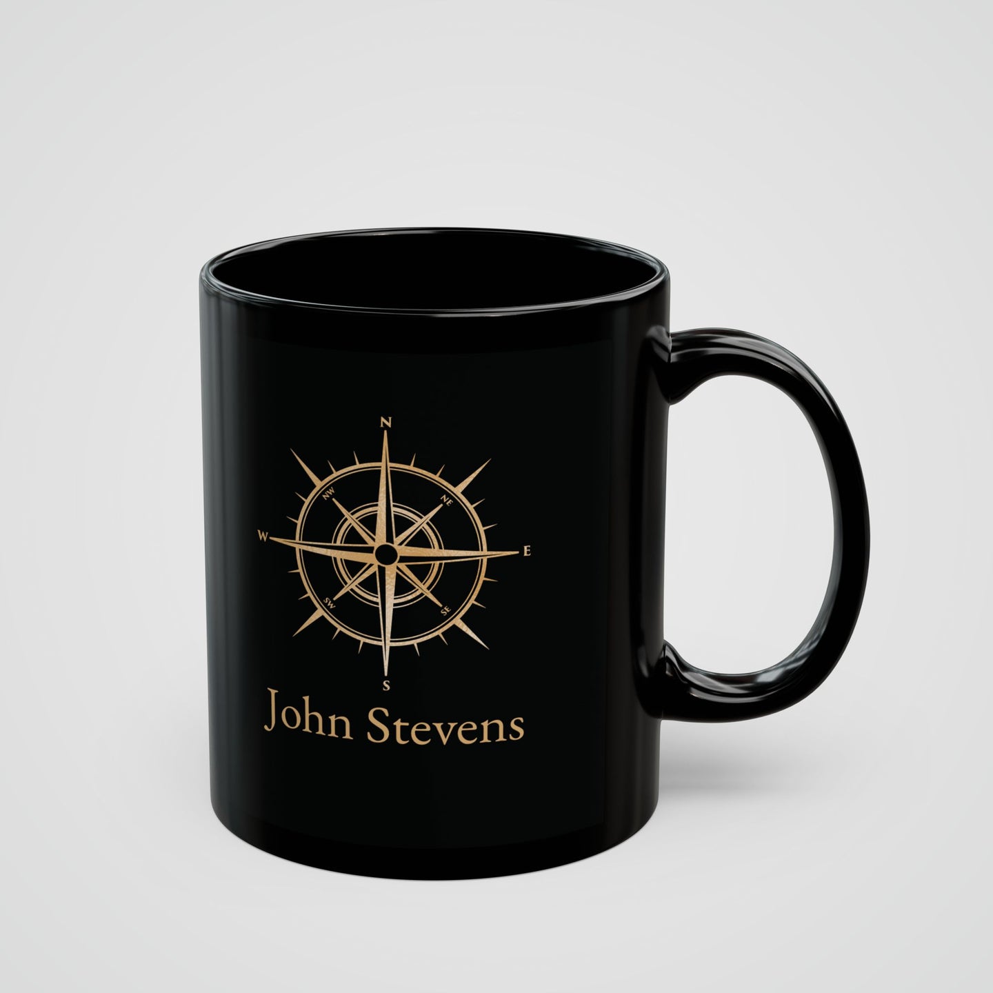 Personalized Mug with Nautical Compass