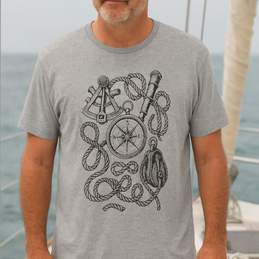 Nautical Compass Rope T-Shirt