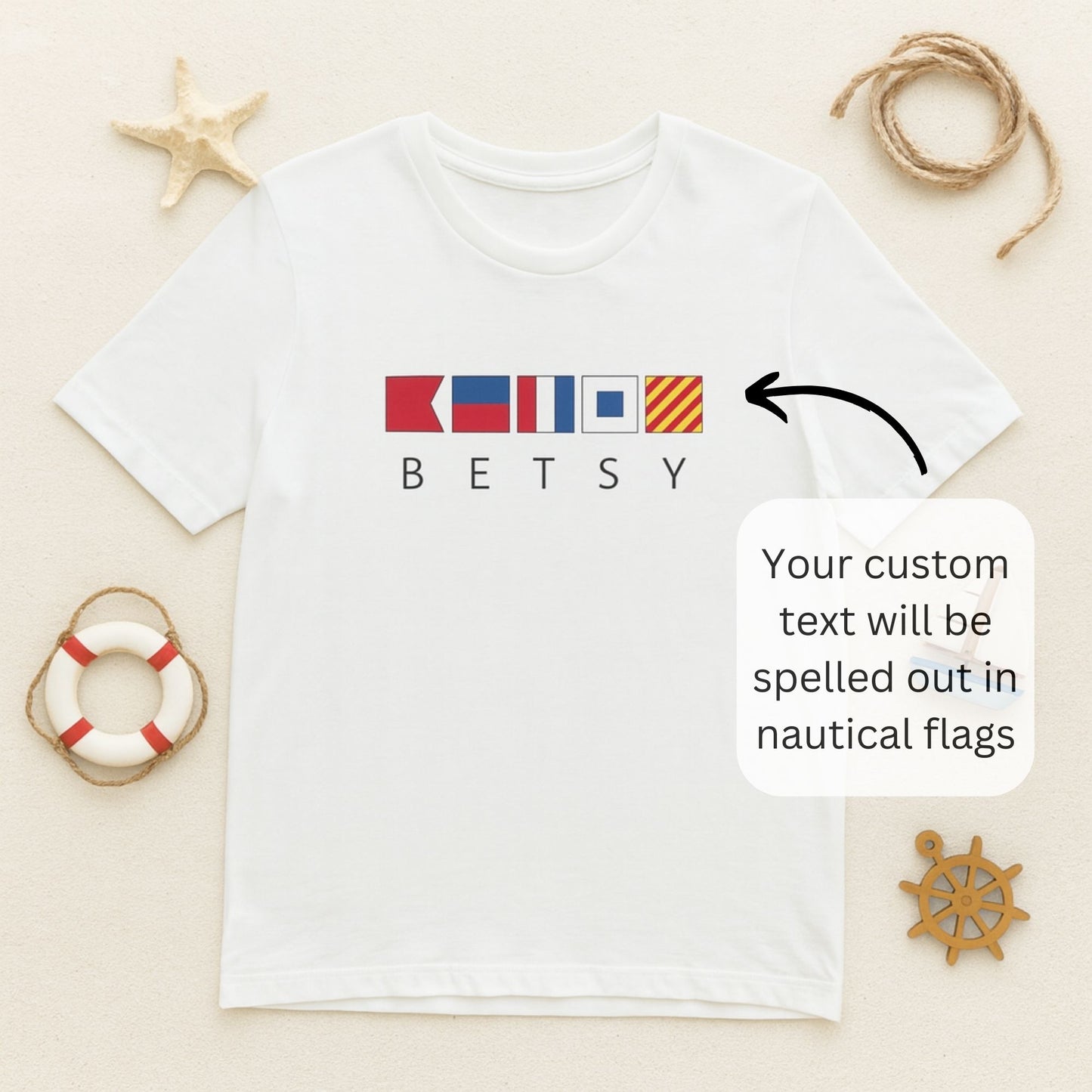 Personalized Nautical Flag Shirt