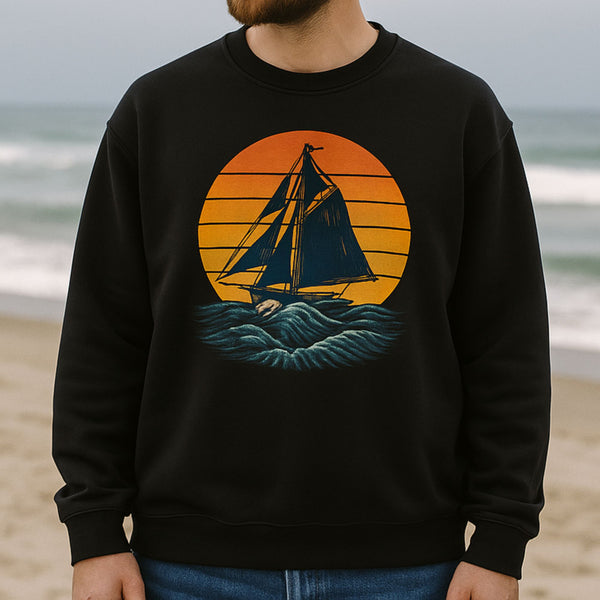 Sailing Ship Sunset Sweatshirt