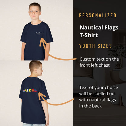 Personalized Nautical Flag T-Shirt - Youth Sizes