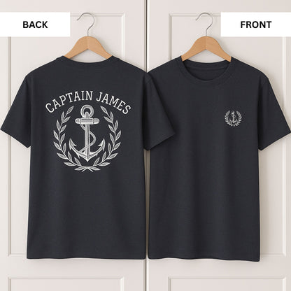 Custom Boat Name Anchor T-Shirt