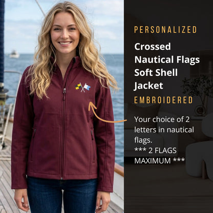 Personalized Nautical Flags Soft Shell Jacket