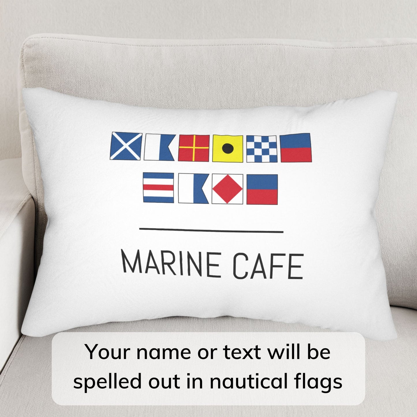 Nautical Flag Pillow Custom