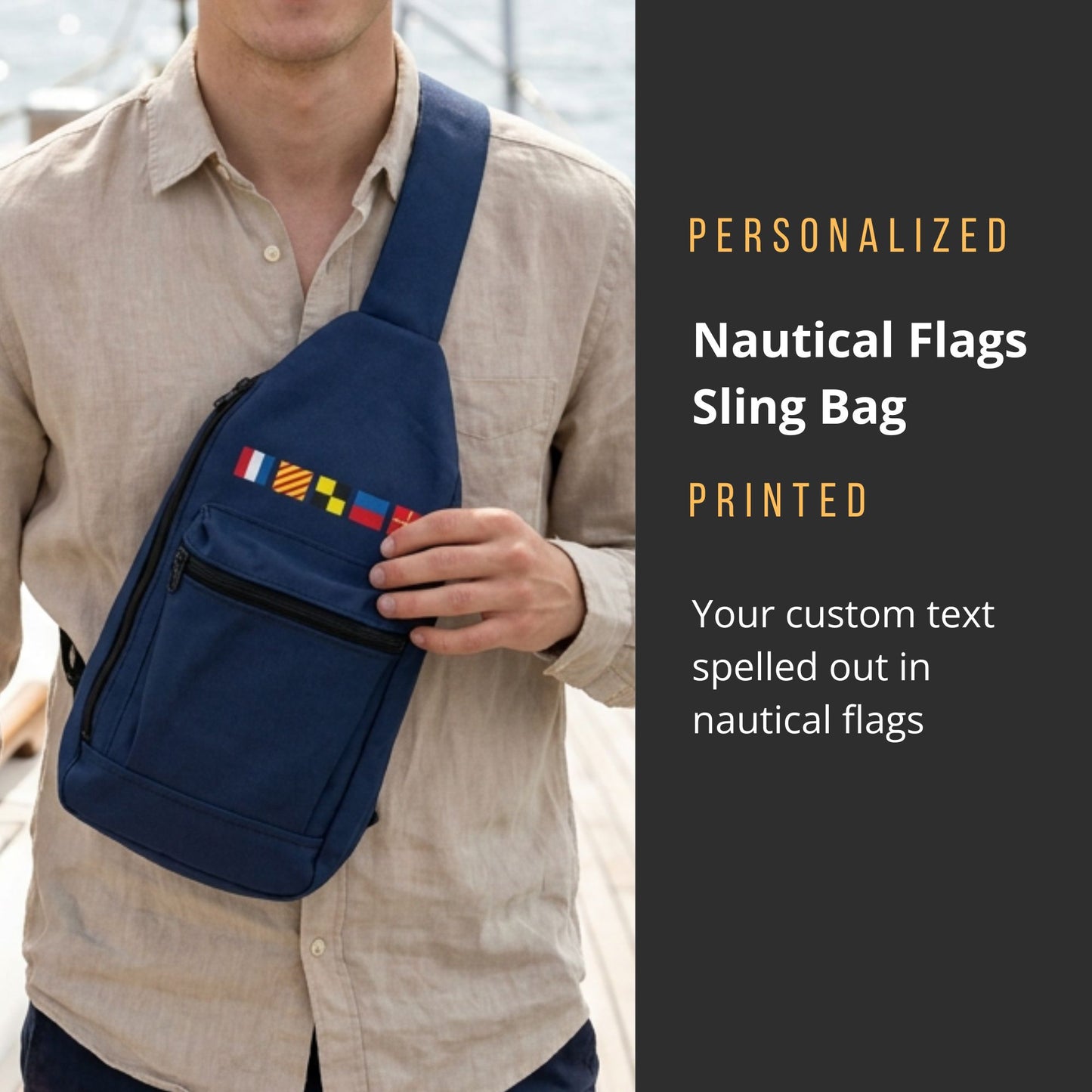 Nautical Flags Sling Bag