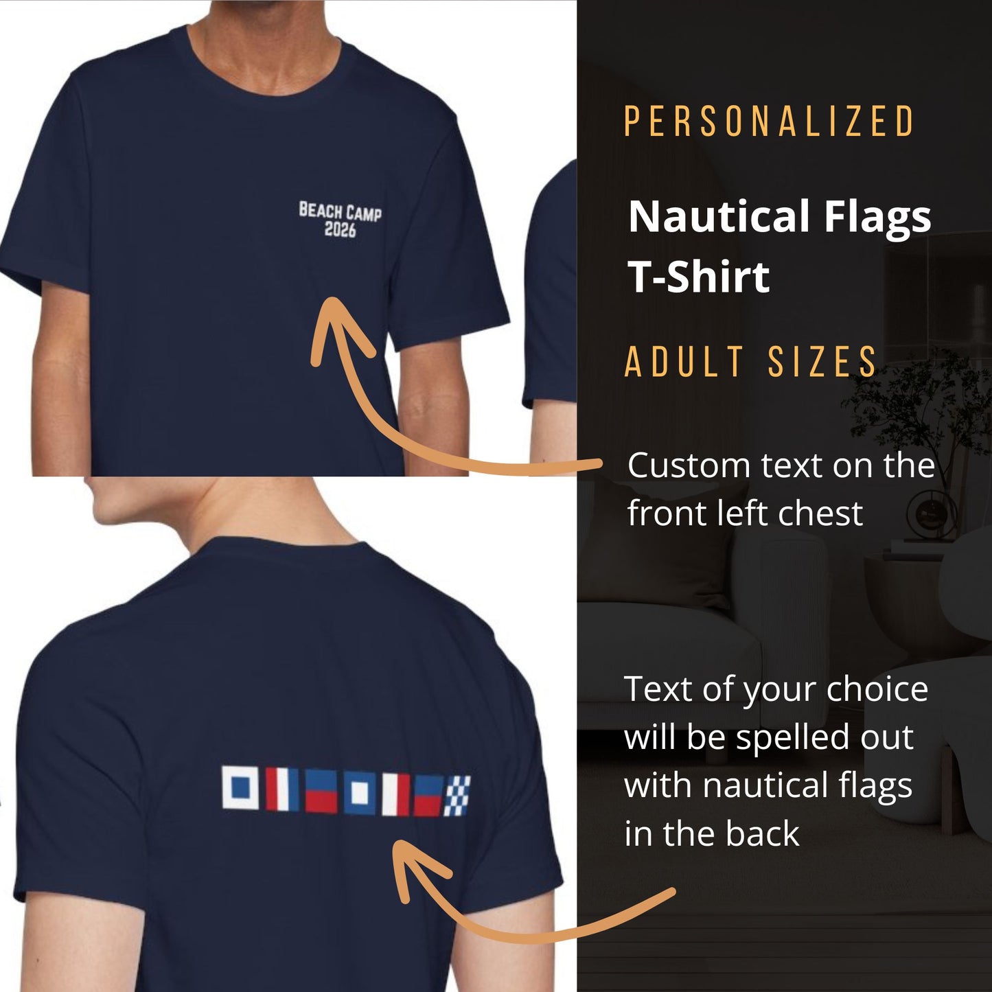 Personalized Nautical Flag Shirt