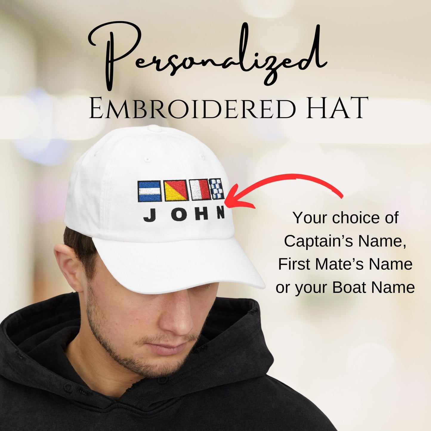 Custom Nautical Flags Dad Hat