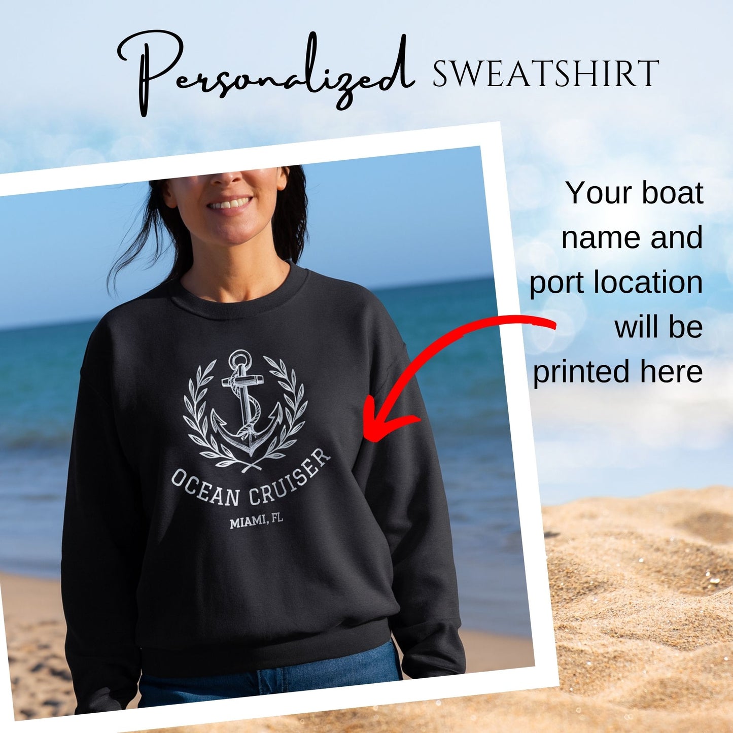 Custom Boat Name Sweatshirt