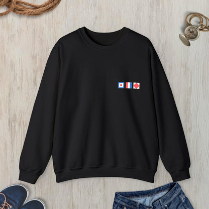 Personalized Embroidered Nautical Flag Sweatshirt