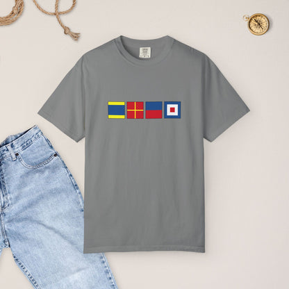 Personalized Nautical Flags T-Shir - Comfort Colors® Tee