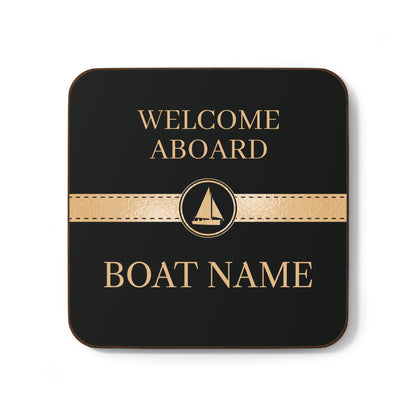 Boat Name Coaster - Sailboat (Set of 4)