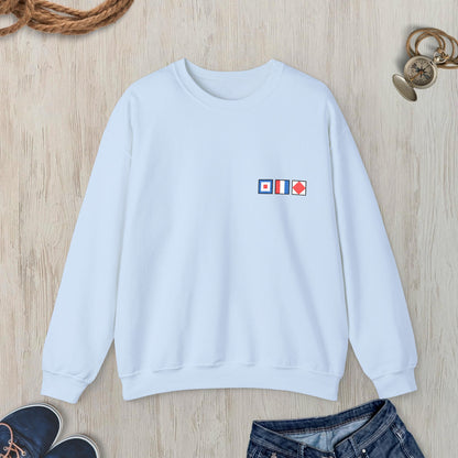 Personalized Embroidered Nautical Flag Sweatshirt