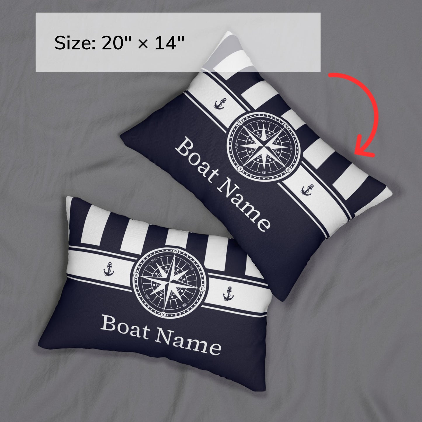 Nautical Compass Pillow Custom