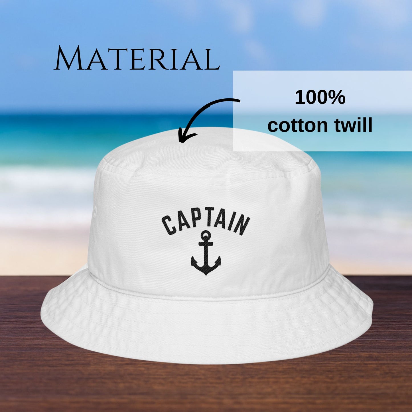 Personalized Anchor Bucket Hat