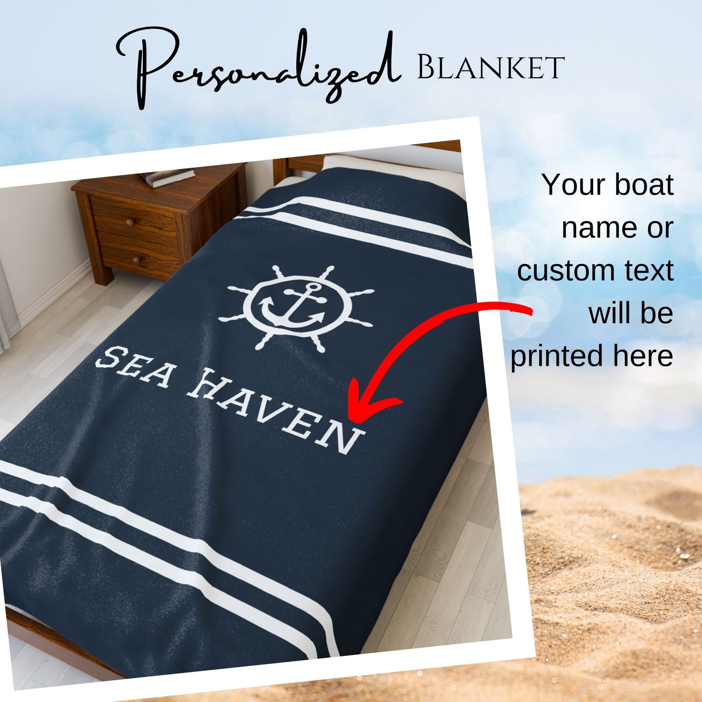 Personalized Boat Blanket
