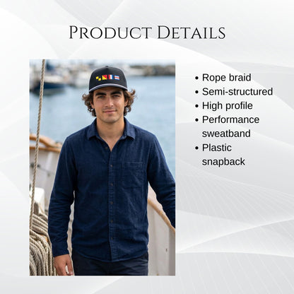 Personalized Sunwashed Rope Cap
