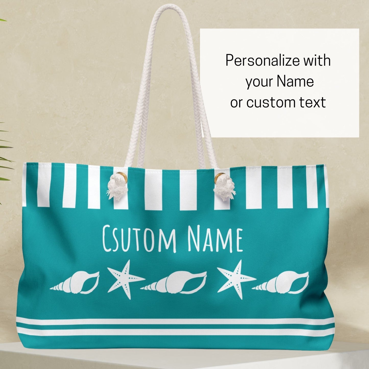 Custom Seashell Starfish Bag for Beach & Sailing