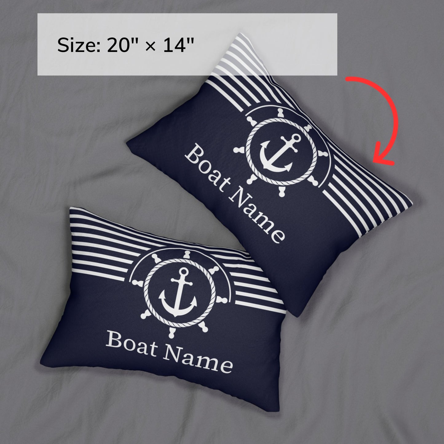 Nautical Anchor Pillow Custom