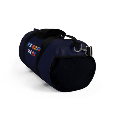 Nautical Flags Duffel Bag – Personalized Sports & Travel Bag with Custom Name