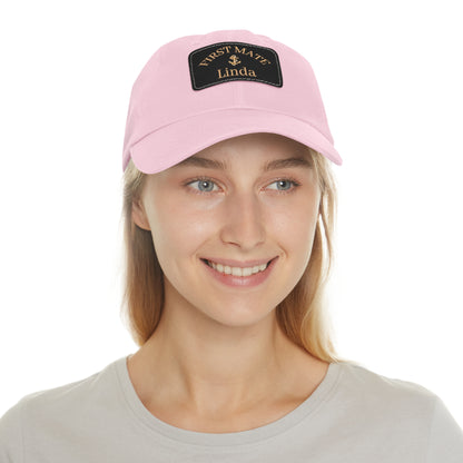 Gold Anchor Dad Hat for Captain or First Mate