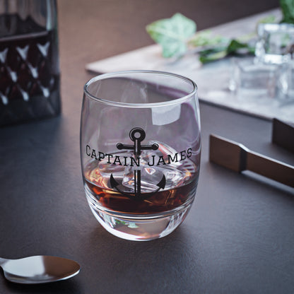 Personalized Anchor Whiskey Glass