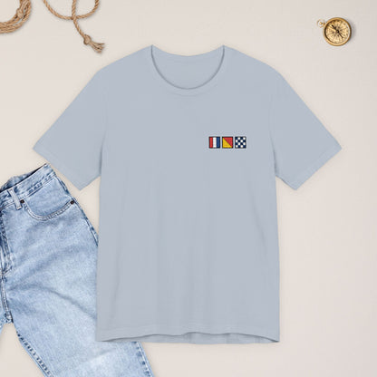 Nautical Flag Embroidered T-Shirt