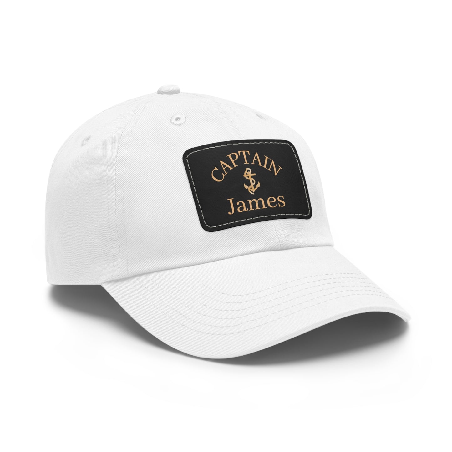 Gold Anchor Dad Hat for Captain or First Mate