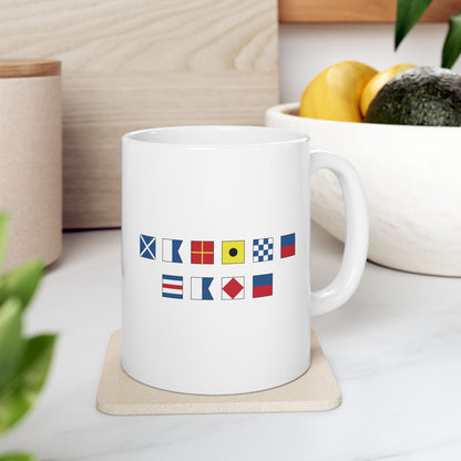 Nautical Flags Ceramic Mug 11oz