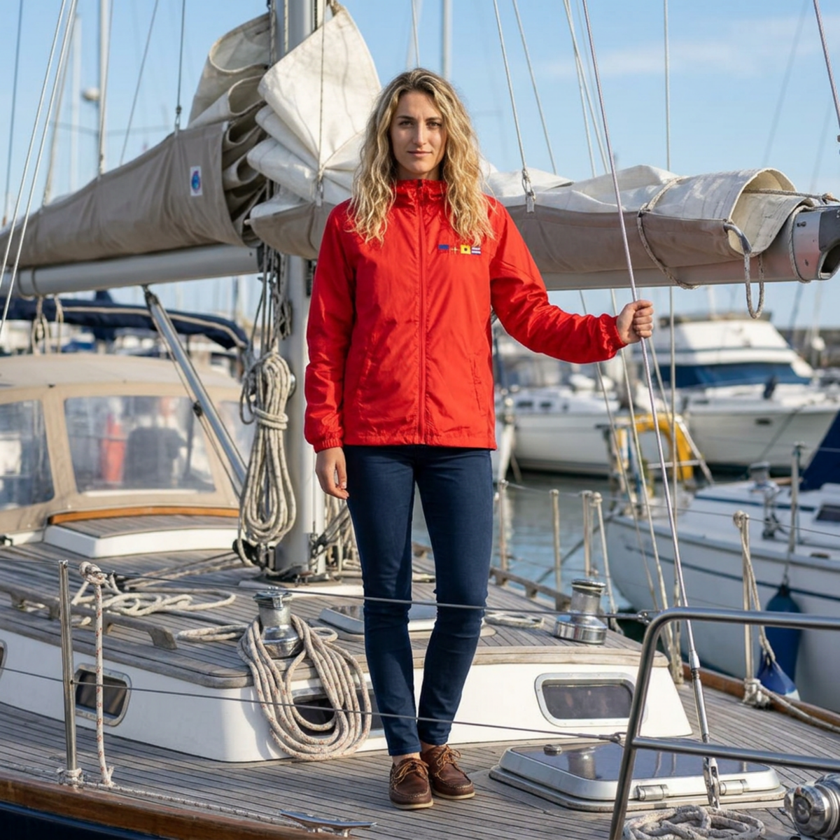 Personalized Nautical Flag Windbreaker Jacket