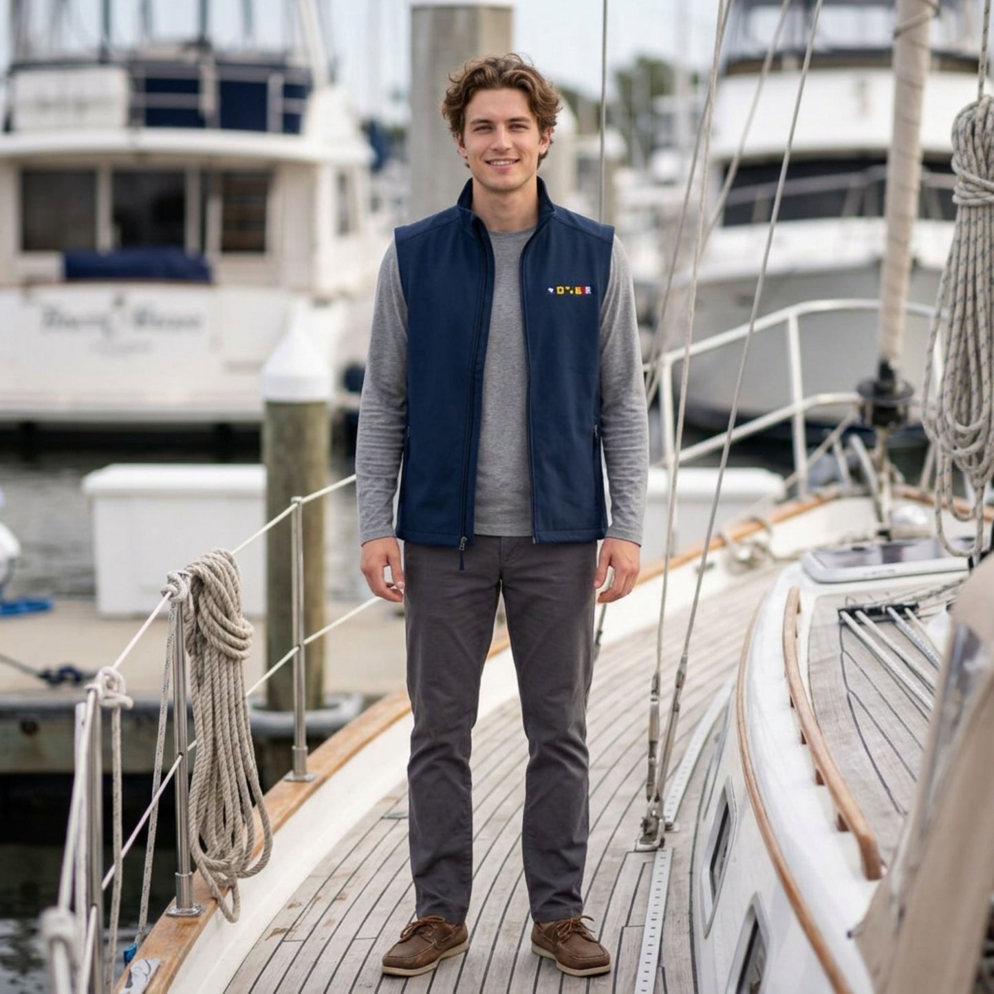 Personalized Nautical Flags Soft Shell Vest