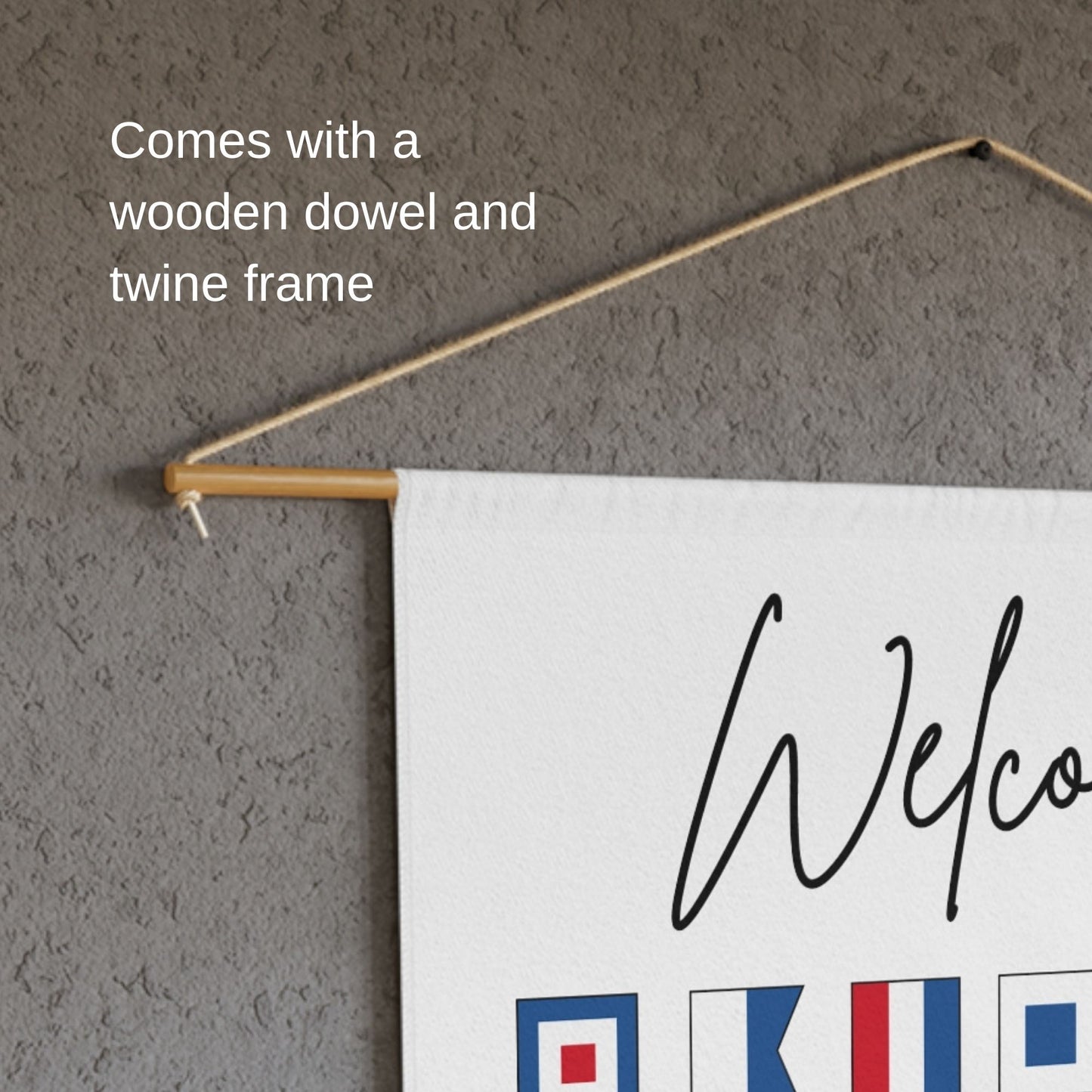 Family Name Pennant with Nautical Flags