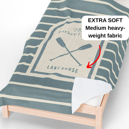 Personalized Lake House Blanket