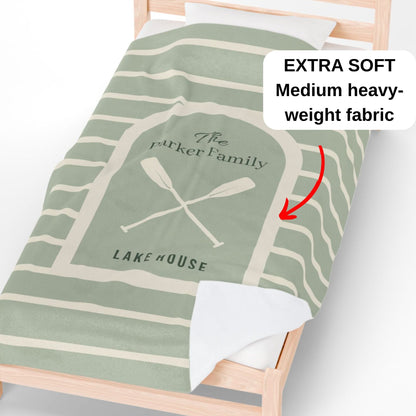 Personalized Lake House Blanket