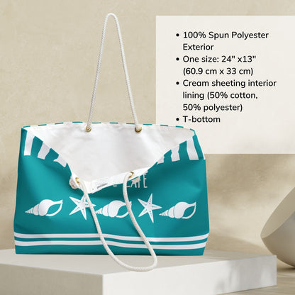 Custom Seashell Starfish Bag for Beach & Sailing