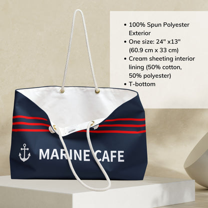 Custom Navy Anchor Bag