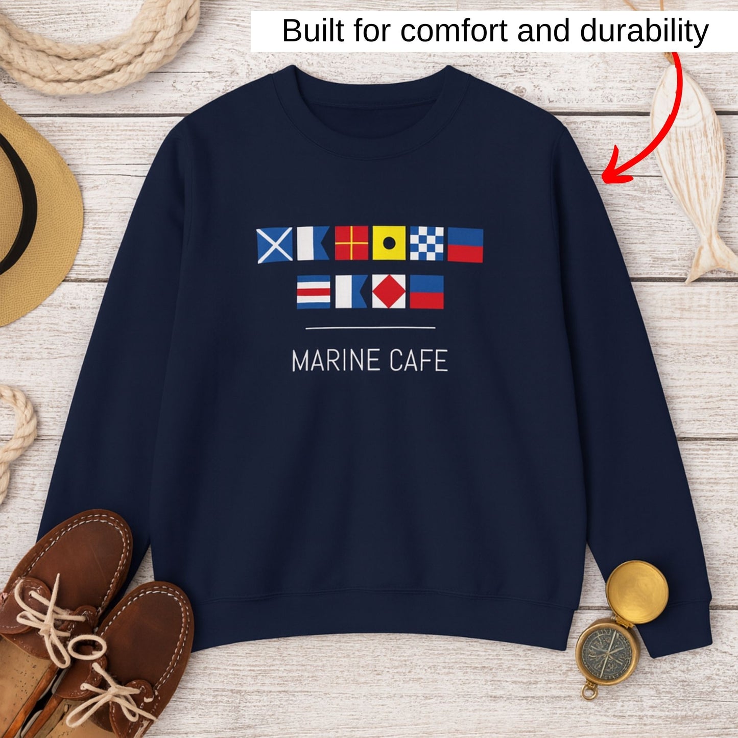 Personalized Nautical Flags Sweatshirt